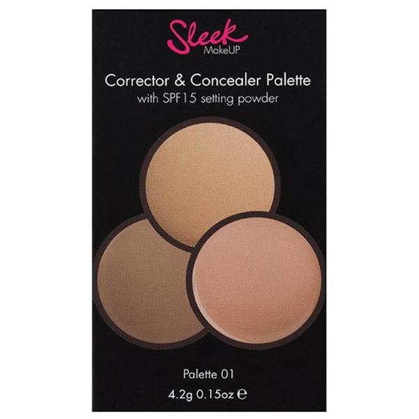 Sleek MakeUP Paleta Sleek Anticearcan Correct And Conceal 01