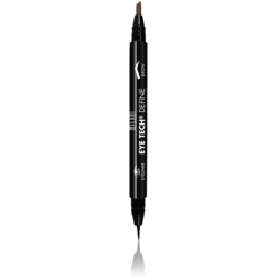 Contur De Ochi Milani Eye Tech Define 2 in 1 Brow+Eyeliner Felt Tip Pen Medium Brown/Black