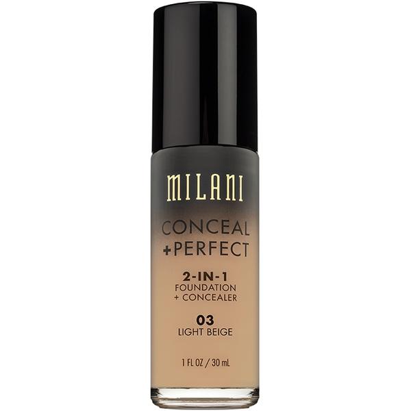 Fond De Ten + Corector Milani Conceal + Perfect 2 in 1 Foundation + Concealer Light Beige - 03