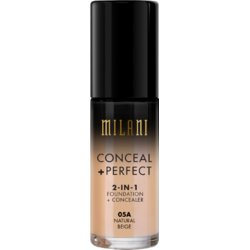 Fond De Ten + Corector Milani Conceal + Perfect 2 in 1 Foundation + Concealer Natural Beige - 05A