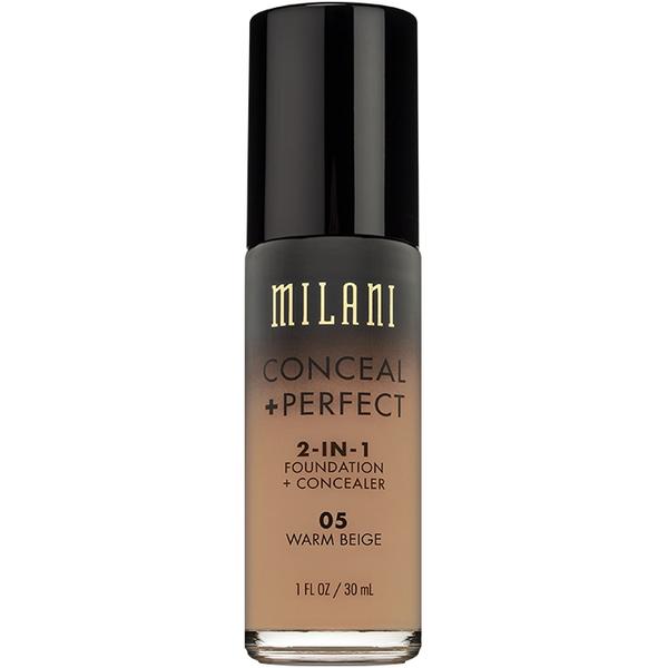 Fond De Ten + Corector Milani Conceal + Perfect 2 in 1 Foundation + Concealer Warm Beige - 05