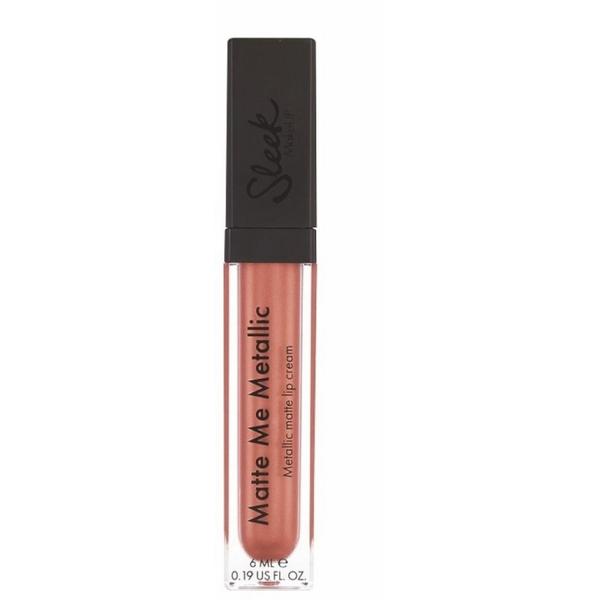 Sleek MakeUP Ruj Metalic Sleek Matte Me Electroplated Nude