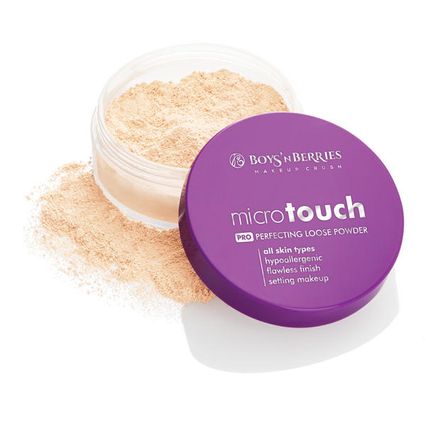 Boys n Berries Pudra pulbere Boys'n Berries MicroTouch Perfecting Loose Powder Light