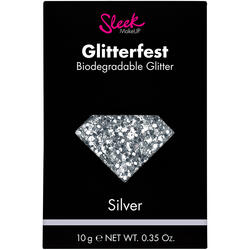 Glitter Biodegradabil Sleek Glitterfest Silver