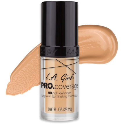 Fond De Ten L.A. Girl Pro Coverage HD High-Definition Long Wear Illuminating Foundation Fair GLM642