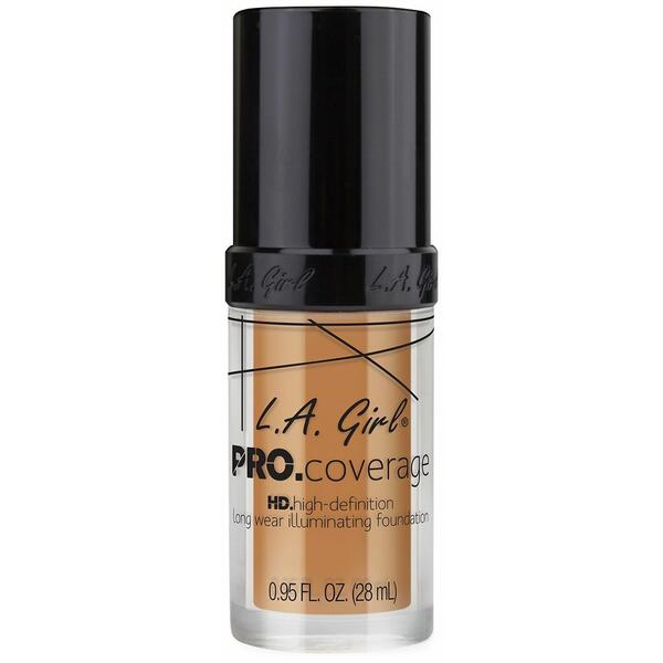 Fond De Ten L.A. Girl Pro Coverage HD High-Definition Long Wear Illuminating Foundation Nude Beige GLM 645