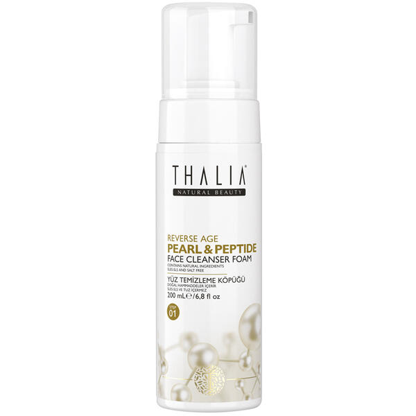 Spuma de curatare fata cu perle si peptide Thalia Reverse Age 200 ml