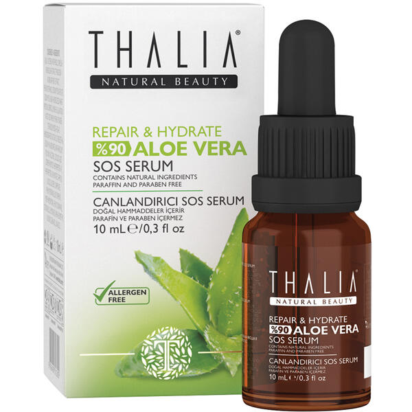 Ser Pentru Fata Cu Aloe Vera Thalia Repair & Hydrate Aloe Vera Sos Serum 10 ml