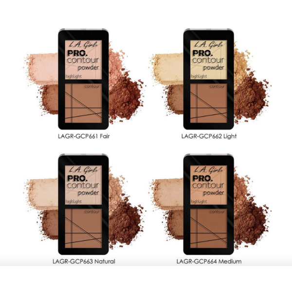 Paleta Contouring L.A. Girl Pro Contour Powder - GCP661 - Fair