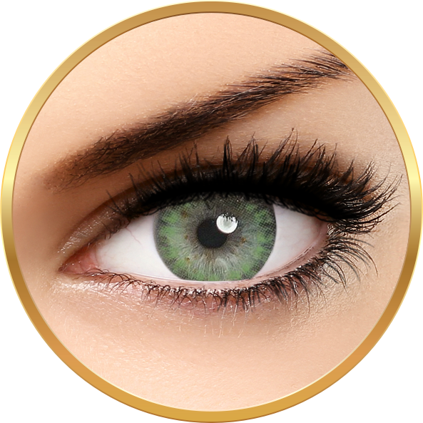 Adore Pearl Green - lentile de contact colorate verzi trimestriale - 90 purtari (2 lentile/cutie)