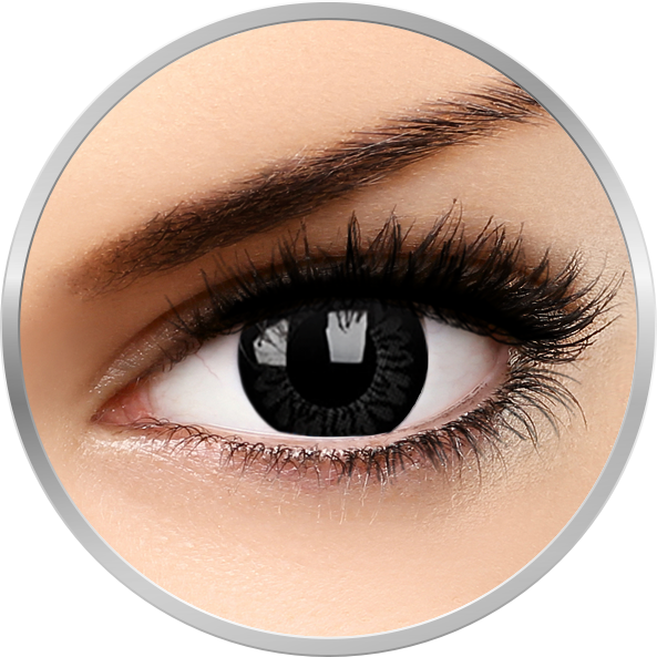 ZenVu Perfect Black - lentile de contact colorate negre trimestriale - 90 purtari (2 lentile/cutie)