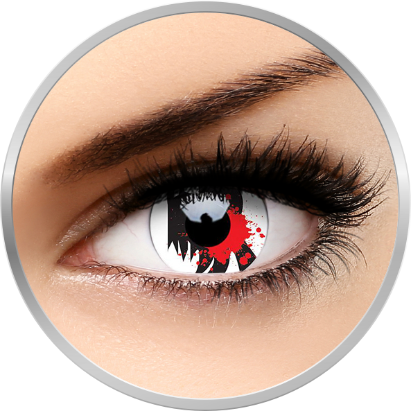 ColourVUE Crazy Blood Scream - lentile de contact colorate anuale - 360 purtari (2 lentile/cutie)