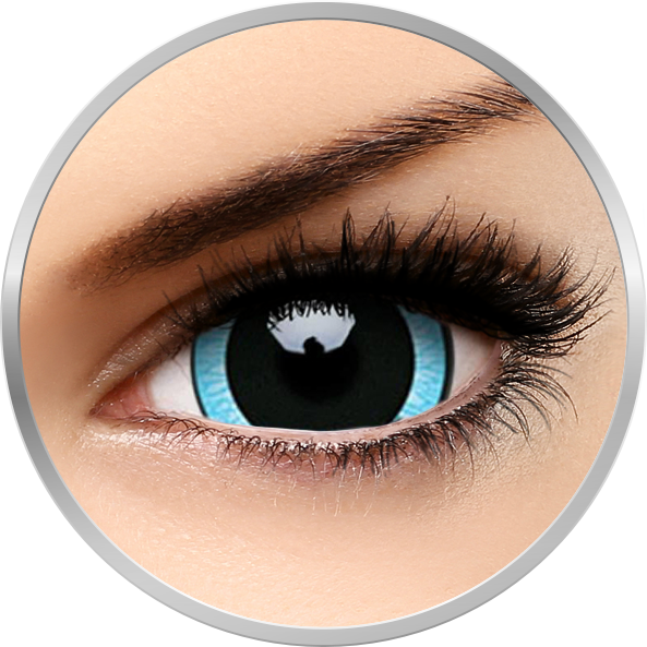 ColourVUE Crazy Nebulos - lentile de contact colorate albastre/negre anuale - 360 purtari (2 lentile/cutie)