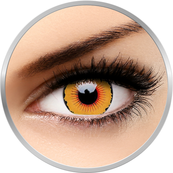 ColourVUE Crazy Solarr - lentile de contact colorate portocaliu anuale - 360 purtari (2 lentile/cutie)
