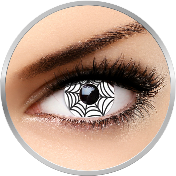 Auva Vision Fantaisie Spider - lentile de contact Crazy pentru Halloween anuale - 365 purtari (2 lentile/cutie)