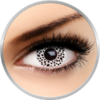 Auva Vision Fantaisie White Cheetah - lentile de contact Crazy pentru Halloween anuale - 365 purtari (2 lentile/cutie)