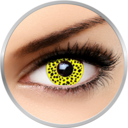 Fantaisie Yellow Cheetah - lentile de contact Crazy pentru Halloween anuale - 365 purtari (2 lentile/cutie)