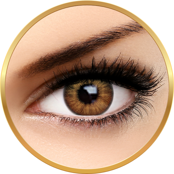 Auva Vision Fashion Lentilles Trendy Brown - lentile de contact pentru Halloween anuale - 365 purtari (2 lentile/cutie)